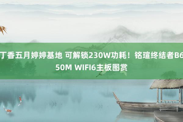 丁香五月婷婷基地 可解锁230W功耗！铭瑄终结者B650M WIFI6主板图赏