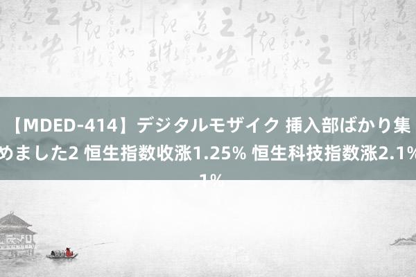 【MDED-414】デジタルモザイク 挿入部ばかり集めました2 恒生指数收涨1.25% 恒生科技指数涨2.1%