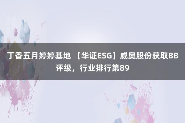 丁香五月婷婷基地 【华证ESG】威奥股份获取BB评级，行业排行第89