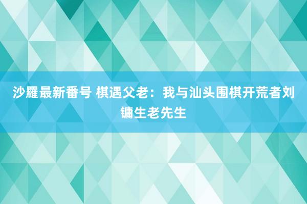 沙羅最新番号 棋遇父老：我与汕头围棋开荒者刘镛生老先生